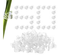 Clips para Tomates 50 Pinzas de Soporte para Plantas para Crecer Erguidas | Clips de Fijación para Tallos de Verduras para jardín, interior, exterior, verduras, flores, tomate, orquídea, poto