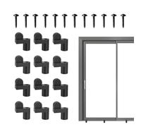 Clips para ventanas de tormenta, 12 unidades, fijación de seguridad resistente con tornillos, para puertas de mosquitera, paneles de invierno, para hogar, dormitorio, sala de estar