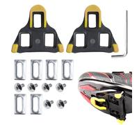 Clips para zapatos de bicicleta, tacos de aspecto para zapatos de bicicleta, 2 abrazaderas de pedal de bicicleta con cerradura, tacos para ciclismo de interior y bicicleta de carretera, clips para