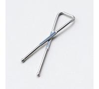 Clips planos de acero inoxidable 304 - 1,10 x 34 mm - Caja de cartón de 10.000 unidades - Made in Italy