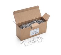Clips Planos de Acero Inoxidable 304-1,10 x 34 mm - Caja de cartón de 2000 Unidades - Made in Italy