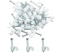 Clips redondos de 3 mm para cables, 100 unidades