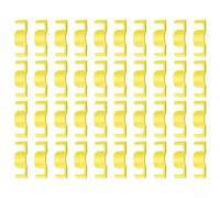 Clips reutilizables de larga duración para sujetar ramas de tomates y cultivos similares estables en condiciones de viento (amarillo, 40 piezas)