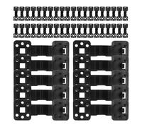 Clips reutilizables para tela de sombra, 100 paquetes de abrazaderas redondas resistentes al viento, cierres duraderos para tienda de campaña, soportes de red de patio, accesorios de vela al aire