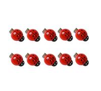 Clips Rojos Brillantes con Detalle Manchado, Juego de Horquillas de Metal de 10 Piezas para Looks Diarios, Detalles de Vestir, Fotos de Eventos de Celebración, Destacados de Atuendos Clips Rojos