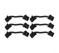 Clips solares resistentes al viento para cubierta de piscina, anclajes de plástico ABS resistentes para una fijación segura, cierres de lona resistentes a los rayos UV, negro, paquete de 6