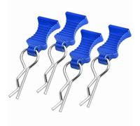 Clips universales para carrocería RC con lengüetas de tracción para clips R para todas las escalas 1/10 1/12 Redcat HPI Himoto HSP Exceed RC Car Parts Truck Buggy Shell de repuesto (azul marino)