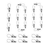 Clips with Hooks | 100 Pieces Party Lights Clips | Stainless Steel Gutter Hangers for String Lights | Art Craft Display Hooks for Gutter and Wire | Heavy-Duty Outdoor Awning Tent Hangers