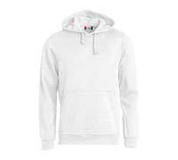 CliQue Basic Sudadera con Capucha, Blanco, XXXL para Hombre
