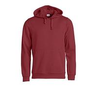 CliQue Basic - Sudadera con Capucha para Hombre Rojo Rojo (Burgundy) XXL