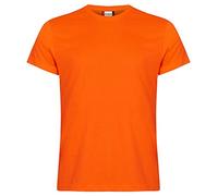 CliQue - Camiseta clásica para Hombre Naranja Naranja (Visibility Orange) 3XL