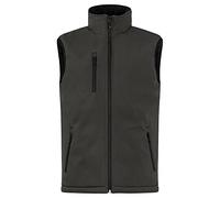 Clique - Chaleco de Softshell para Hombre (XXL) (Gris Oscuro)