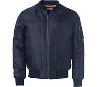 CLIQUE Chaqueta Bomber para hombre, azul (Dark Navy), L