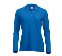 CliQue Classic Long Sleeved Womens Marion Polo Camisa, Azul (Royalblue), XL para Mujer