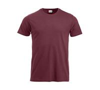 CliQue New Classic Camiseta, Rojo (Burgundy), XXL para Hombre