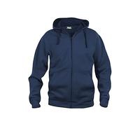 Clique Basic Full Zip Hoody Sudadera con Capucha, Azul (Dark Navy 580), XL para Hombre