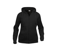 Clique Sudadera con Capucha para Mujer con Cremallera Completa, Schwarz, XS