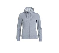 Clique Sudadera con capucha para mujer con cremallera, Gris (Gris Melange)., XXL