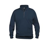 Clique - Sudadera con media cremallera Hombre Mujer Unisex Basic Half Zip, de poliéster, suave, resistente a los lavados, para senderismo, excursiones, viajes, ocio (azul XL), Marina Oscura