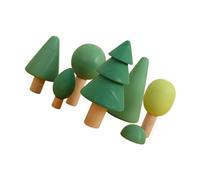 CLISPEED 1 Juego Bloques de Madera para Juguete Educativo de Construcción Forma de Árbol para Apilar y Clasificar Estimula la Coordinación Mano