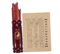 CLISPEED 1 Juego contenedor de lotería Juego de Recogida de Palos Tradicionales Palos del adivino del Juego de la Fortuna oráculo Jugar Sí Balde cajero Palo Chino adivinación de Madera