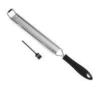 CLISPEED 1 juego Rallador de Queso y Chocolate Inoxidable con Protector y Cepillo Utensilio de Cocina Práctico y Ligero para Verduras y Frutas