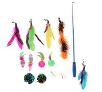 CLISPEED 1 Juego Varilla Retráctil de Juguete para Gatos de Accesorios Interactivos para Estimulación y Diversión Gatos de Interior para Mantener y Feliz