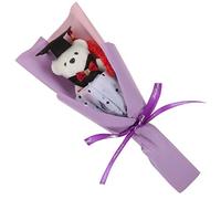 CLISPEED 1 Manojo Bouquet de Graduación con Peluche Oso y Flores Aromáticas Decoración para Fiesta y Recuerdo para Tíos y Alumnos Temático para Celebración Fin de Bachillerato