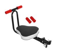 CLISPEED 1 Pieza Asiento Delantera para Bicicleta Infantil Plegable y Ajustable Silla para Bicicleta Soporte Duradero y Cómodo para Paseos y Excursiones Negro