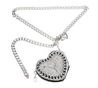 CLISPEED 1 Pieza Mini Riñonera con Decoración de Rhinestones para Mujeres Bandolera Cruzada Ligera y Portátil para Almacenar Móvil y Accesorios Pequeños