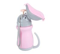 CLISPEED 1 pieza Orinal Infantil Portátil para Viaje Botella Urinaria para Urinario de Emergencia sin Fugas para Niñas Diseño Práctico y Reutilizable Color Rosa Princesa