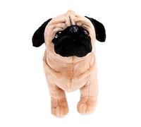 CLISPEED 1 Pieza Pag de Peluche de Juguete Juguetes de Peluche para Mascotas Juguete Peludo para Mascotas Accesorio de Juguetes Juicio Educativo Perro a Terciopelo de Celo Beige