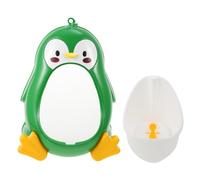 CLISPEED 1 pieza Urinario Infantil de Entrenamiento para Diseño de Animal Caricaturesco Orinal de Pared Color Verde de Limpiar y para Hacer Pipí