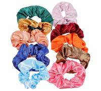 CLISPEED 10 Gomas Pelo de Tela sin Daño, Fácil de Combinar, Coleteros Chic para Mujeres y Niñas, Accesorios Cabello en Pack Económico Color Aleatorio