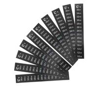 CLISPEED 10 pegatinas para termómetro de acuario para pecera y botella, tira autoadhesiva para mascotas, indicador visual de temperatura que cambia de color, para control de temperatura del tanque de