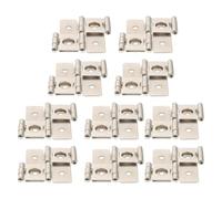 CLISPEED 10 Piezas Bisagra Armario de Hierro Segura Ruido para Puertas y Ventanas Estilo Retro y Acabado Plata, Bisagras Plegables para Muebles y Mamparas