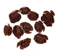 CLISPEED 10 Piezas de Flores Secas Naturales Marrón para Manualidades DIY Aspecto Realista y Larga Duración para Decoración de Marcos y Resina