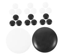 CLISPEED 100 Piezas Fichas de Go Resistentes y Delicadas Accesorio Educativo para Mesa Hechas de Resina Duradera Compacto Color Blanco y Negro para Estratégico Casa o Escuela