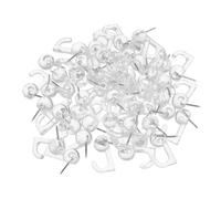 CLISPEED 100 Piezas Tachuelas Transparentes para Pared Clavos para Exhibición de Fotos y Manualidades para Corcho y Tableros de Anuncios
