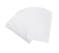 CLISPEED 100 unidades A6 autoadhesivas, plastificadoras en frío, 15,4 x 10,4 cm, sin plastificador, para tarjetas de visita, fotos, documentos de identidad, transparentes