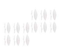 CLISPEED 12 Juegos de Juguetes Molares para Pájaros y Hámster con Hueso de Sepia Blanco, Colgante para Jaula con Soporte Metálico, Fácil de Absorber para Mascotas Pequeñas