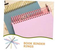 CLISPEED 12 piezas Anillas Encuadernación Recortables Círculos para Cuadernos Sueltos Espirales Coloridas para Planner Argollas Ligeras y Duraderas para Encuadernar Documentos y Notas