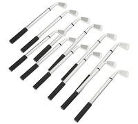 CLISPEED 12 Piezas Bolígrafo de Golf Decorativo de Metal Miniatura de Útil para Oficina y Decoración de Escritorio para Entusiastas del Golf