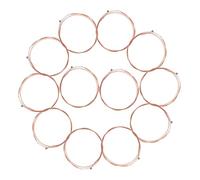 CLISPEED 12 Piezas Cuerdas para Guitarra Acústica Paquete de Cuerdas de Repuesto para Reemplazo de Guitarra Duraderas Buen Tono de Trastes