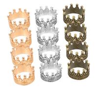 CLISPEED 12 Piezas Mini Coronas para Muñecas Decoraciones para Casa de Muñecas Tiaras Elegantes para Manualidades y Fiestas Infantiles Fomentan la Creatividad Interacción Social