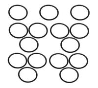 CLISPEED 15 Anillos de Goma para Trompeta y Corneta, Sordina de Trompeta de Fácil Instalación y Prevención de Ruido, Accesorio Negro para Instrumentos Pequeños