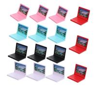 CLISPEED 15 Piezas Miniaturas de Ordenadores Portátiles de Plástico Realistas para Simulación Juguetes Educativos para Desarrollo Infantil