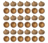 CLISPEED 150 Piezas de Tapas de Bellota Naturales Pequeñas de 1-2.5 Cm para Manualidades y Decoración de Jarrones en Otoño