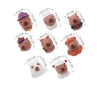 CLISPEED 16 Piezas Halloween Mini Resin Animal Figurines Tiny Statues For Fairy Garden Micro Landscape Indoor Outdoor Decor