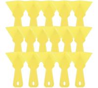 CLISPEED 16 Piezas Llana Pequeña para Paneles de Yeso en Esquinas Llana de Esquina Interior y Exterior de Plástico Amarillo Herramienta Manual Ligera para Acabado y Construcción en Hogar